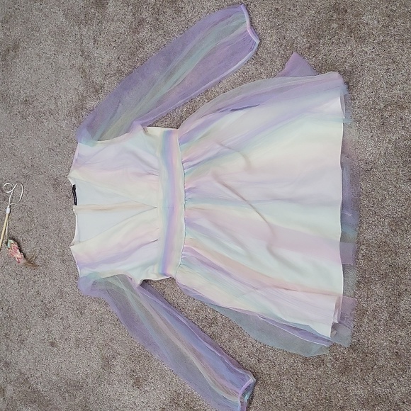 Double Crazy Dresses & Skirts - Pastel Long Sleeve Dress